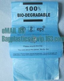 eco friendly biodegradable plastic compostable garbage bags, cornstarch made 100% biodegradable