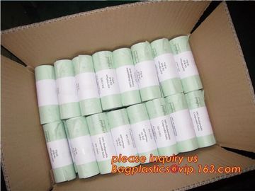 100% Environment Friendly Compostable Cornstarch Garbage Bags, composted manure fertilizer soil packaging bag