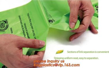 Hot sale Compostable disposable biodegradable plastic garbage bag, Eco compostible bio degradable bags