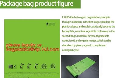 Hot sale Compostable disposable biodegradable plastic garbage bag, Eco compostible bio degradable bags