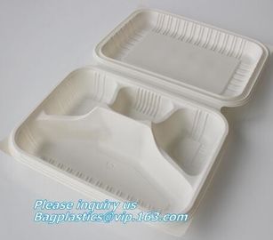 Plastic corn starch biodegradable meat tray, Cornstarch disposable biodegradable plate