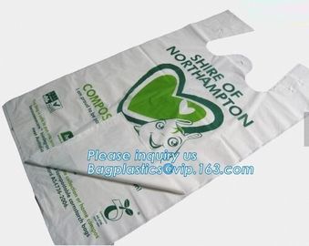 cornstarch biodegradable bag, dog waste bag, compostable bag for home and community, Kitchen Custom Printed Plastic Comp