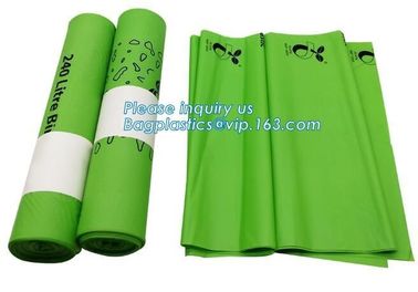 Custom 100% Compostable Vest Carrier Plastic Shopping Bag, Friendly Oxo-biodegradable Compostable Colored Trash Bags