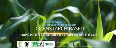 100% Biodegradable Compostable shopping bags, BSCI certified factory/100% biodegradable compostable checkout bags