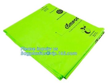 Eco Friendly Disposable Biodegradable and Compostable Kitchen Waste Trash Collection, Biobased Refuse Sacks, Gallon Frie