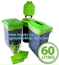 scented compostable garbage brown plastic bags, 100% compostable t-shirt plastic shopping bags, PLA Compostable T-shirt
