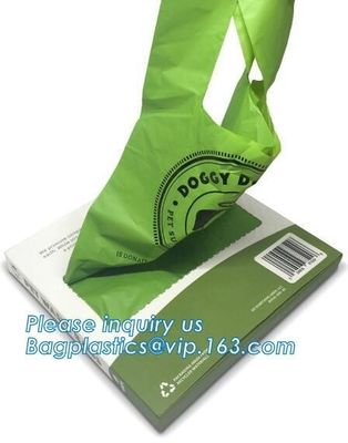 Eco-friendly Pet clean bone shape dog poop bag pet waste bag dispenser with 1 pc dog waste bag