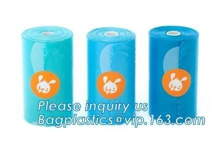 30 Count star seal leak proof corn starch made compostable custom dog poop bags, Recycled plastic dog poop bag / biodegr
