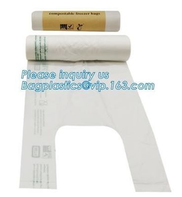 100% Biodegradable Pla Bin Bag/compostable Garbage Bag Rolls/cornstarched Bag, compostable and boidegradable ziplock pla