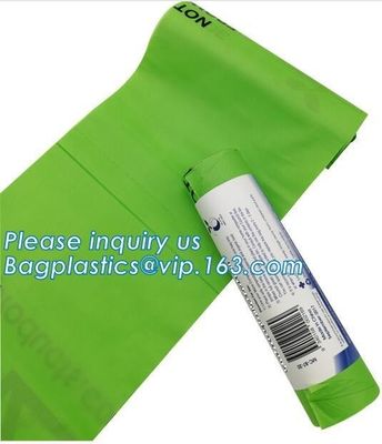 Biodegradable & Compostable Transparent Poly Flat Bags On Roll With Paper Core For Supermarket