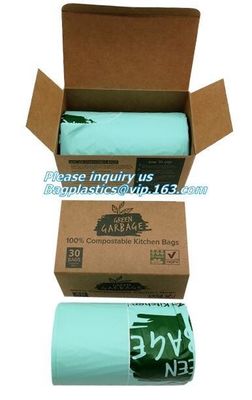 cornstarch garbage biodegradable kitchen bin liner compostable flat trash bag on roll, Biobag Compostable Kitchen Caddy