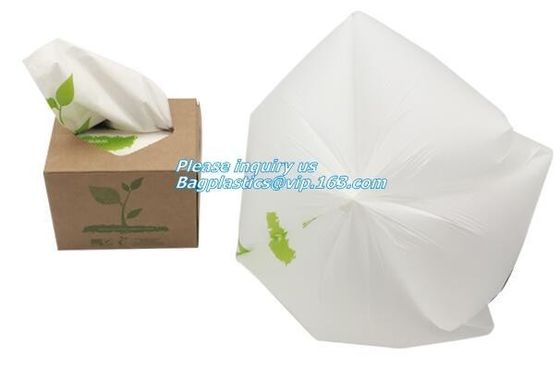 100% biodegradable compostable drawstring non plastic trash bag customized, eco biodegradable compost plastic drawstring