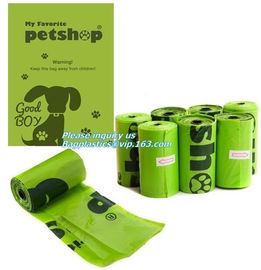 eco-friendly & recycle compostable pet poop bag, epi compostable hdpe dog waste bags with bone dispenser, Compostable pl