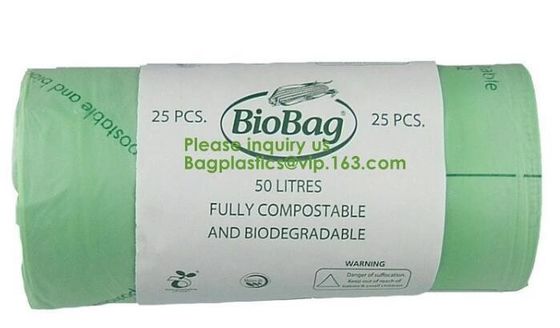 cornstarch made 100% biodegradable compostable custom printed t-shirt plastic bag with own logo,ecofriendly packaging ba