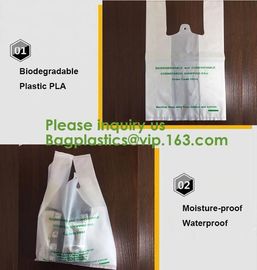 custom printed logo biodegradable compostable trash dog poop bag for kitchen waste,100% Biodegradable Bags Compostable M