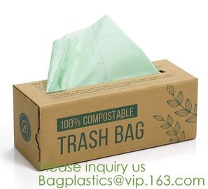 Eco friendly Compostable Waste Bags 100% Biodegradable Garbage Bags Made From Cornstarch,Garbage bag Dog poop bags T-shi