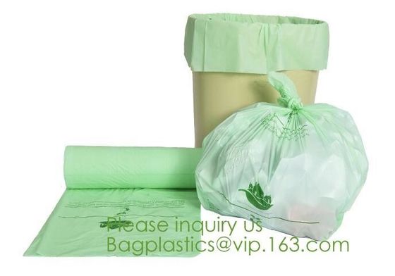 100% Eco-friendly Material Certified PLA Compostable Bag,Corn Starch T Shirt Bag Meet EN13432 BPI Biodegradable And Comp