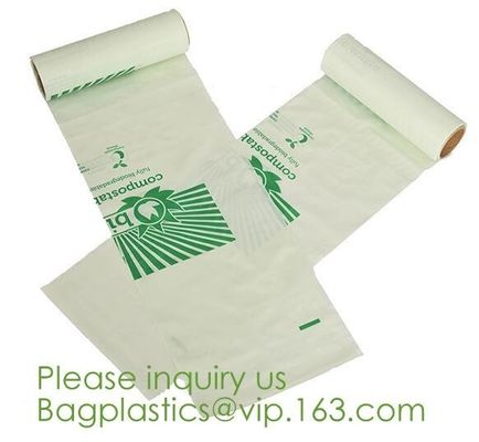 100% Eco-friendly Material Certified PLA Compostable Bag,Corn Starch T Shirt Bag Meet EN13432 BPI Biodegradable And Comp