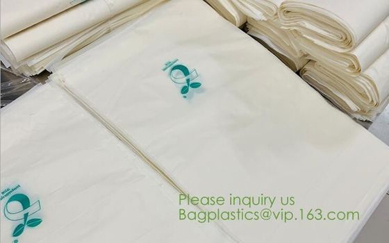biodegradable cornstarch compost Self Adhesive Seal corn starch Bag 100% biodegradable cornstarch bags custom print comp
