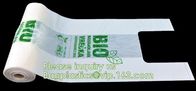 corn starch based 100% biodegradable bag for food packaging T shirt bags, vest carrier, handle handy bags, singlet pac