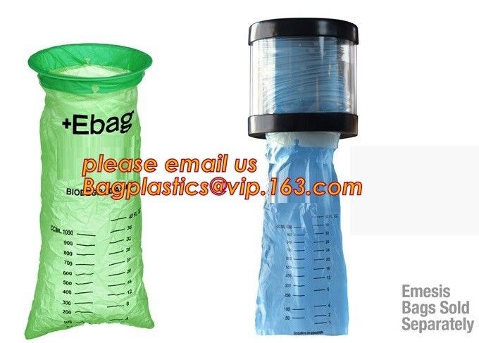 wholesale price disposable PE emesis bags,Custom logo print plastic twist and seal emesis bag sickness vomit bag bagease