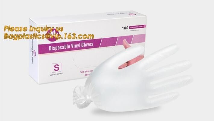 Powder Free Disposable Vinyl PVC Gloves 5.5 grams 9 inches and 12 inches,Health Cleanroom 12" Disposable/Single Use Powd