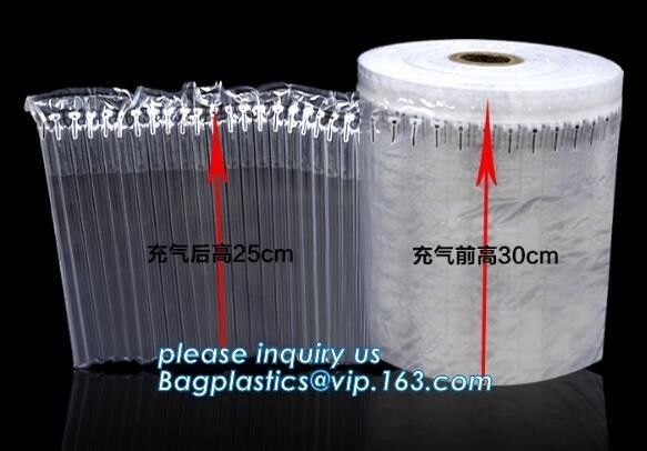 Inflatable packaging airbag roll, transportation packs, shipment packs, carton air cushion bags, customized size, types