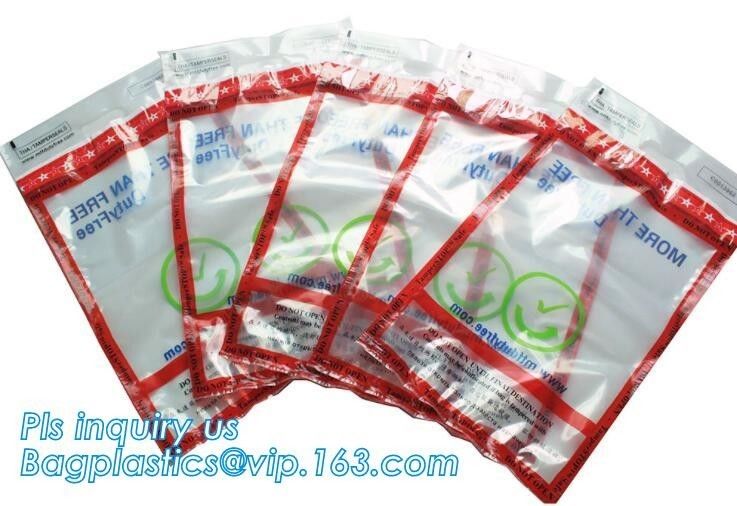 Coin Bank Safety Deposit Security Bag, Evident Proof Plastic Coin Security Sealing Bag, Biodegradable Security Bags for