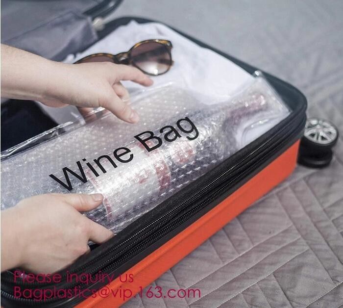 Reusable protector cover holder bag,protector plastic bubble bags for wine bottles wine bottle cover, BIODEGRADALE, ECO