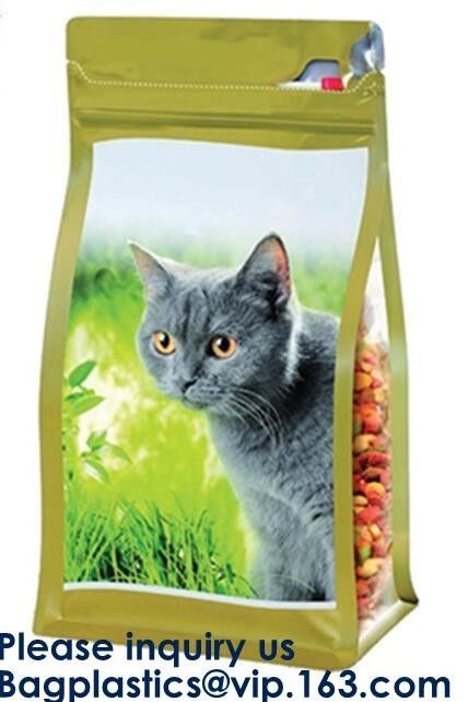 Pet Treat Food Pouch BAGS,Bath Salts Fishing Baits Garden & Building supplies STAND UP POUCHES SIDE GUSSET BAGS FLAT BOT