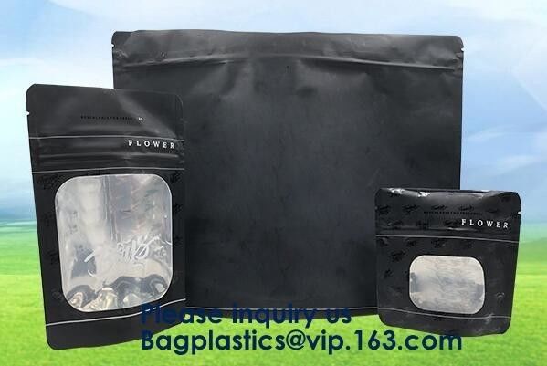 Mylar Ziplock Foil Carbon Smell Proof Bag with One Side Clear,3.5 Grams Jungle Boys Packaging Paris Og Smell Proof Zippe