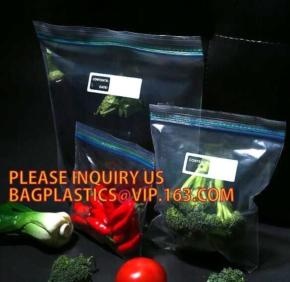 Eco-friendly PE Double Track Vacuum PE Plastic Zipper, Double Track Ziplock Plastic Bags /Zip Lock Clear Plastic Bag pac