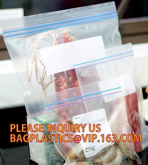 waterproof various color ldpe custom plastic ziplock bag, LDPE zipper freezer bags with box, waterproof Slider zipper ba