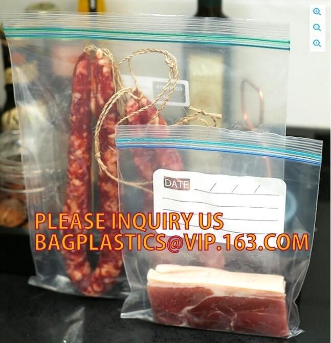 BANK PLASTIC COIN Reclosable Bag, Plastic food storage bag, ziplock bag with double track for food or fruit storage by C