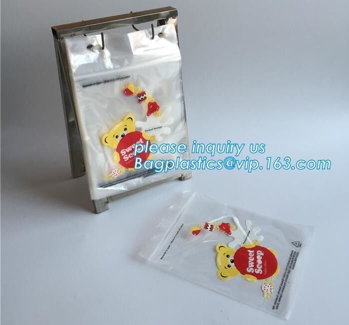 food storage wicketed ldpe clear plastic zip lock bag with print, FDA Custom Food Grade Wicket Plastic Ziplock Bag, bage