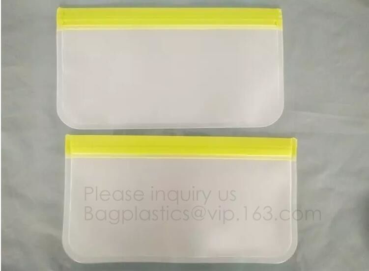 Oem reusable eco friendly peva plastic ziplock sandwich snack food storage bag,silicone ziplock reusable sandwich storag