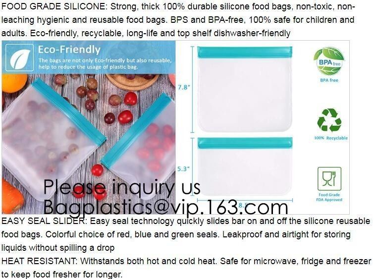 Recyclable Custom Size Sandwich And Snack Peva Zip Lock Stand Bags,Biodegradable PEVA Plastic Sandwich Snack Ziplock Sto