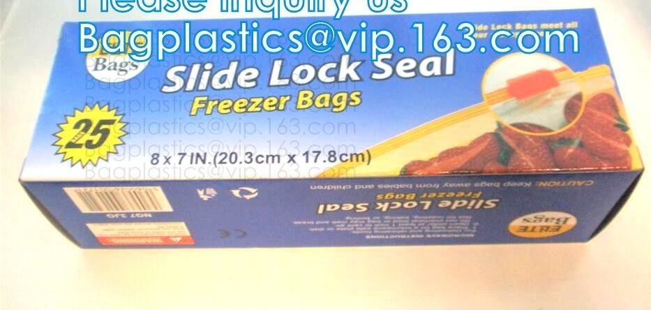 Biodegradable, Compostable, CornZipper Seal Sandwich Bag / 50 ct. 1.2 mil, minigrip, Ziplock, American value, drug store