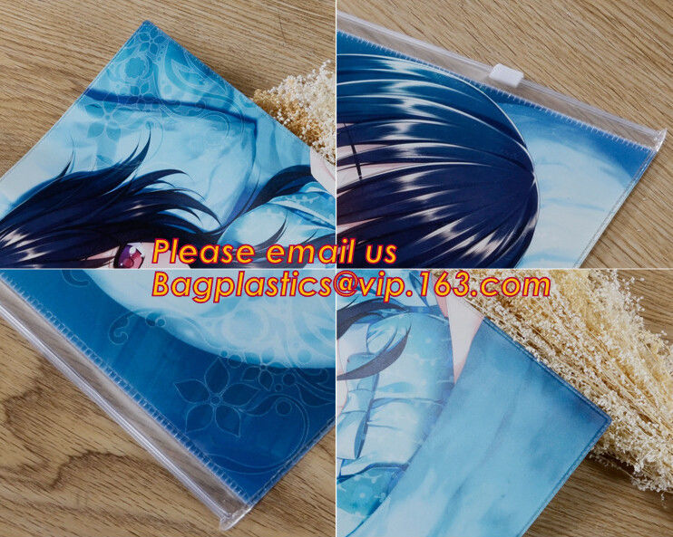 clear pvc pencil bag/ziplock plastic clear pvc pencil case/custom color plastic pencil bag