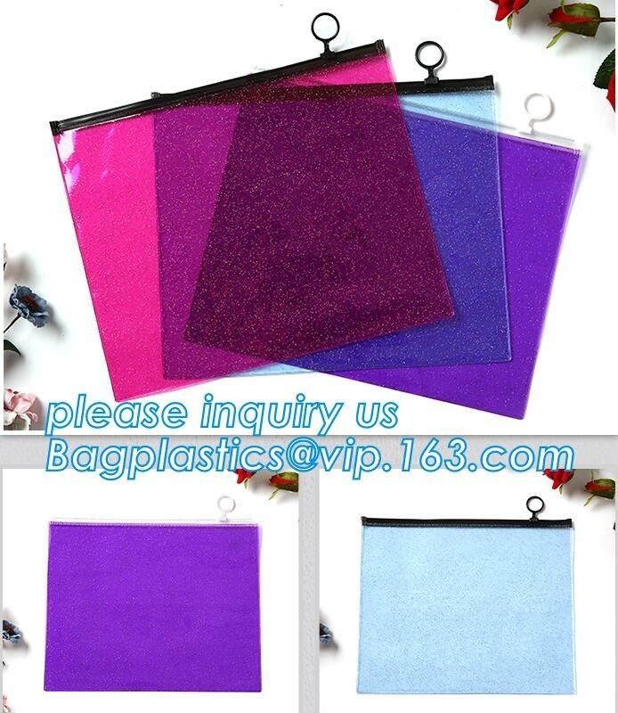 Biodegradable China Supplier Clear PVC Cosmetic Standup Ziplock Pouch,Travel Cosmetic Bag seal Toiletry Zip Pouch, bagea