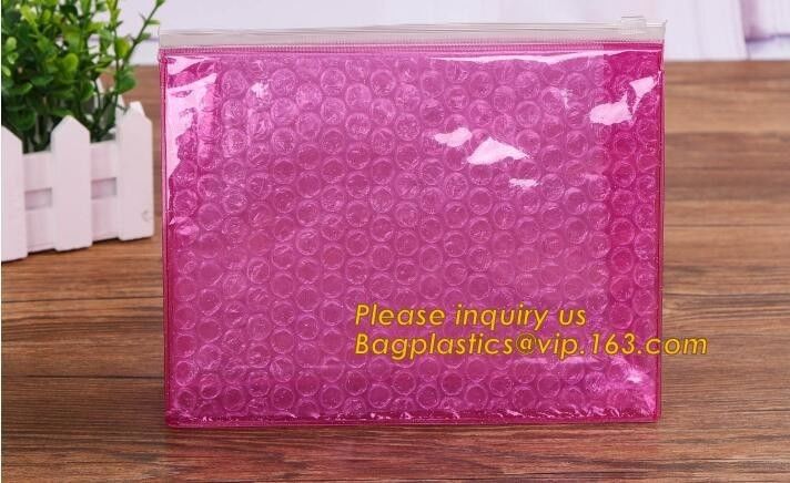 Wholesale Price Anti Shock Plastic PE Material Mailer Slider Air Ziplock Bubble Bag,Bubble ziplock bag/bubble slider bag