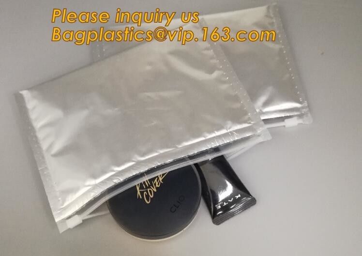 Custom Bubble Ziplock Packaging Bag Slider Padded Bag,Anti Shock Plastic PE Material Mailer Zip Lock Padded Bag /Slider