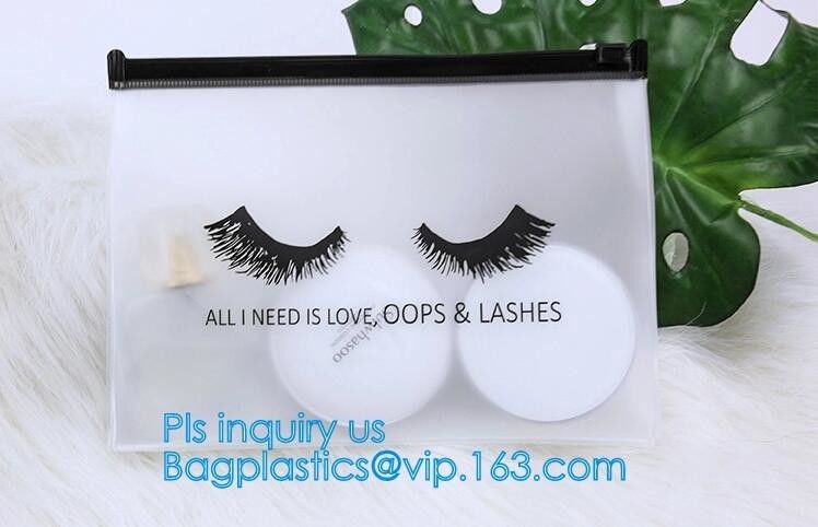 Slider Packaging waterproof promotion Zipper bag, Sinicline pvc mini plastic zipper cosmetic slider zip bags with print