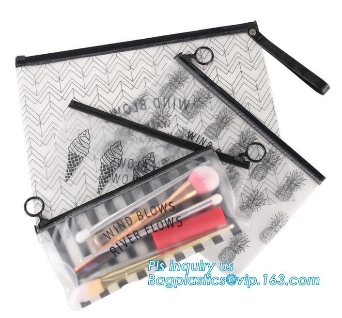resealable slider ziplock eva plastic promotion bag, Frosted ziplock bag Plastic drawstring frosted Bags With Zipper Sli