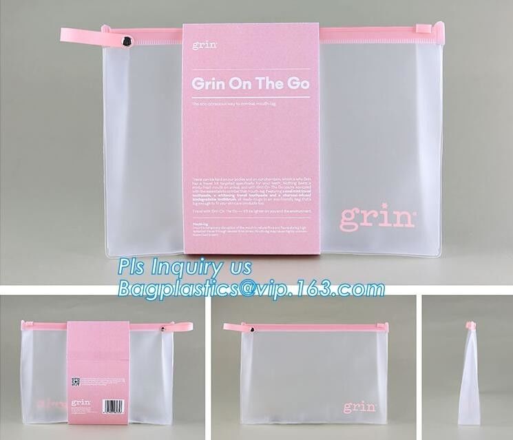 Plastic Packaging Selected By Girls For Cosmetics Zipper Bag With Slider, ziplock bags zipper cosmetic bags toothbrush b
