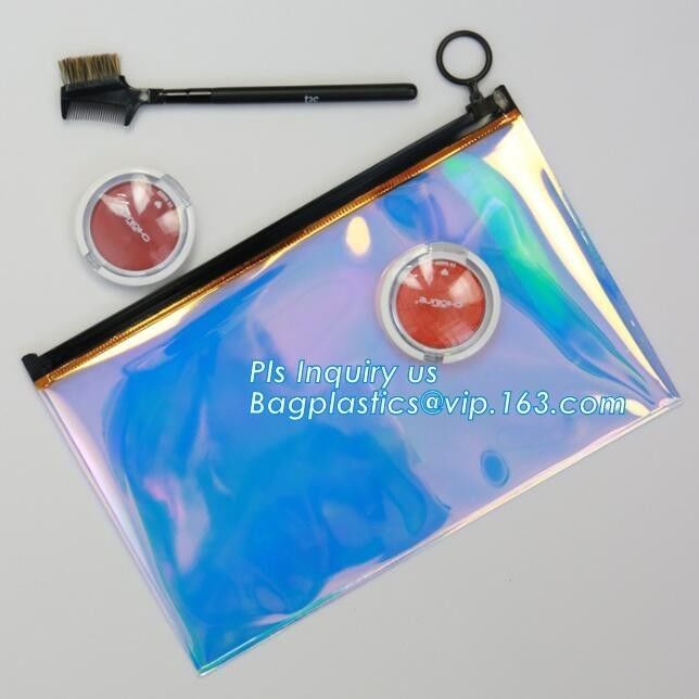 PVC slider zipper cosmetic makeup bag and pouch, Comfortable touching matt finishing slider ziplock stand up bag foggy e