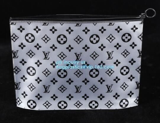 durable clear PVC Slider zipper stand up bag, slider bag for packaging clothing,underwear, nut bag with slider ziplock,a