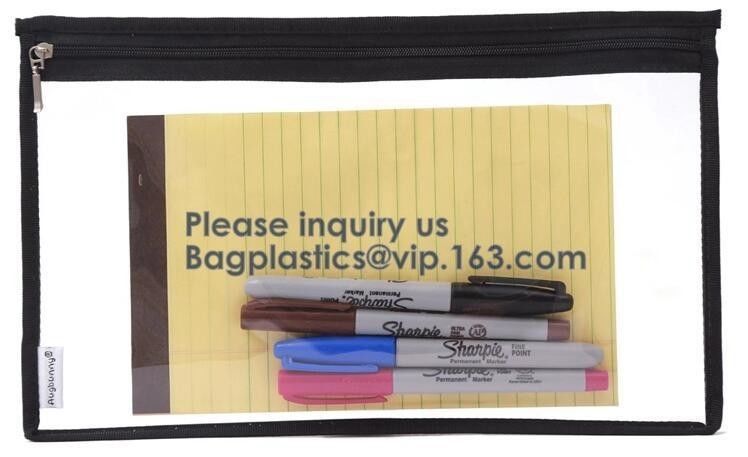 Custom Clear Zipper Pvc Ziplock Pencil Bag,Zipper Pvc Waterproof Tote Beach Bag,PVC Mesh Bag PVC Zipper Bag