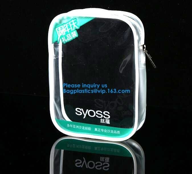 Customized Size And Thickness PVC Travel Slider Bag,Frosted Cosmetic Garment Poly Ziplock Bag Matte Plastic Bag Bagease
