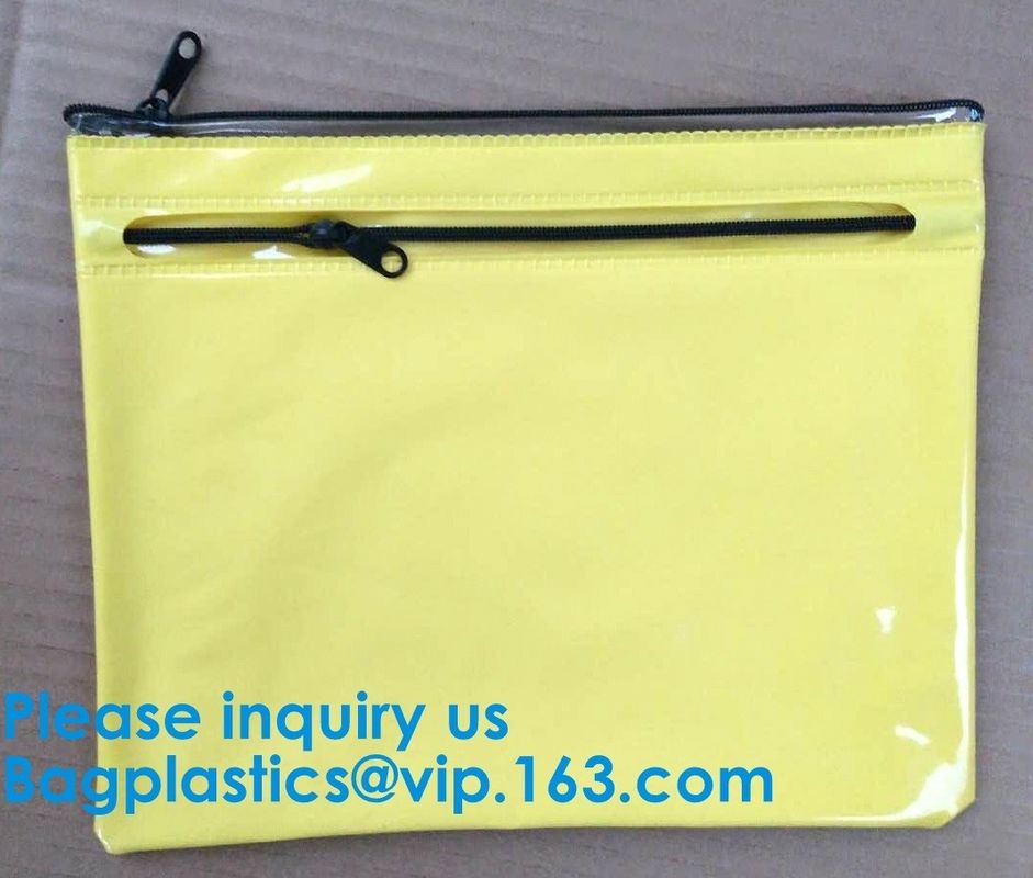 Custom Made Clear Plastic Vinyl Pvc A4 File Bag With Slider Ziplock,Vinyl PVC Bags With Slider Zipper, BAGEASE, BAGPLAST